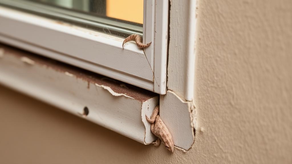 صورة شقوق ونقاط دخول الوزغ للمنازل