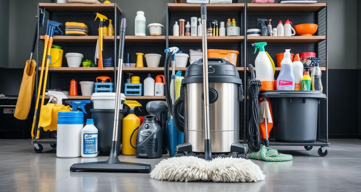 أدوات ومعدات التنظيف الاحترافية للمنازل الكبيرة