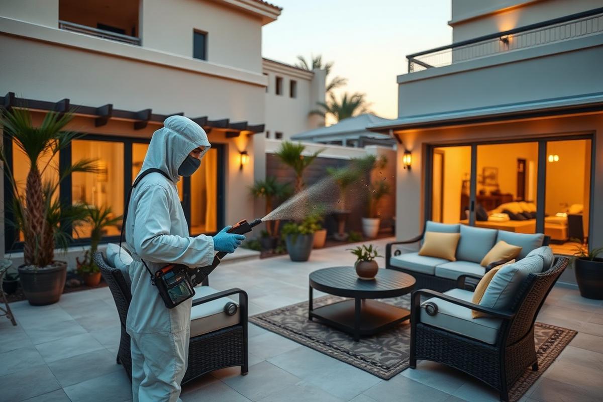 معالجة الحدائق والأماكن الخارجية من الناموس والحشرات الطائرة